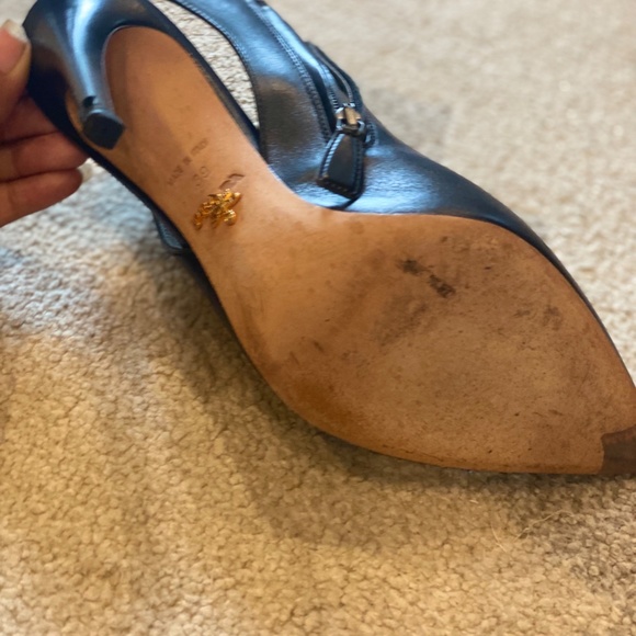 Prada Pointed Toe Slingback Bootie Size 39 / US 9 - Picture 8 of 8